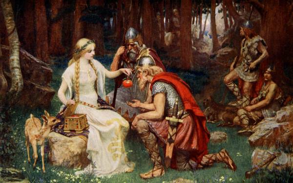 Idun and her golden apples kept the Norse gods immortal