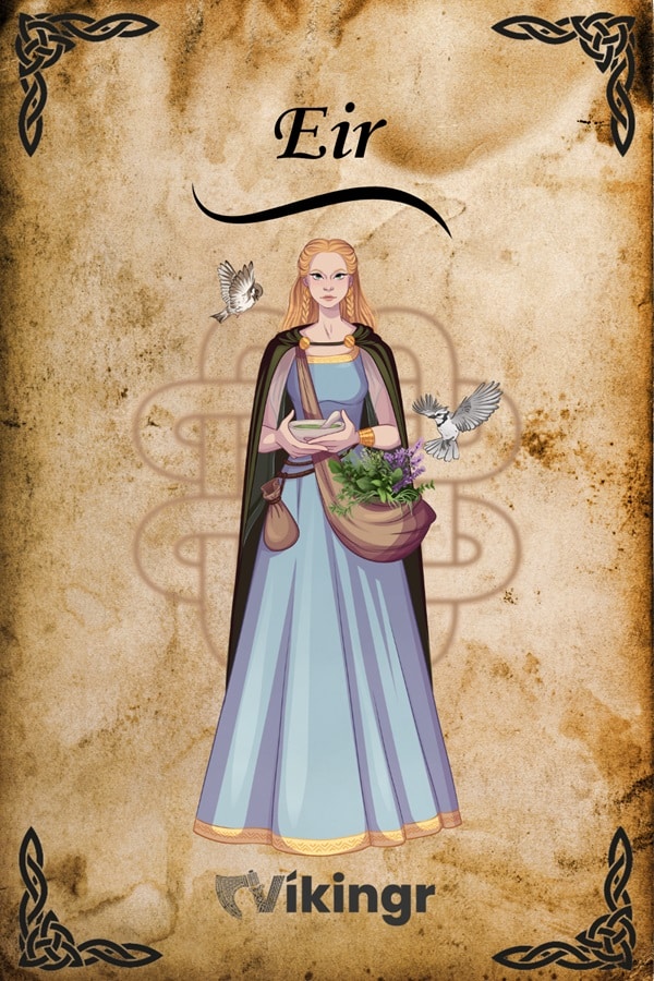 Eir - Norse goddess of healing, Valkyrie, handmaid of Menglöð.