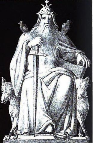 Odin (Wotan) the all-father, the ruler of the Aesir - god of