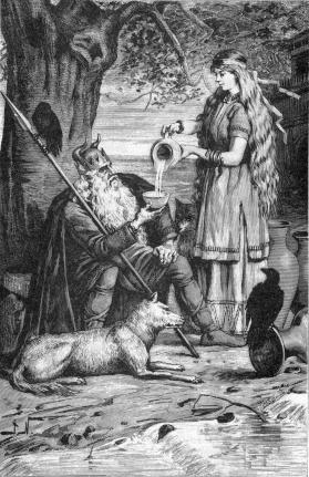 Odin & Sága at Sökkvabekkr