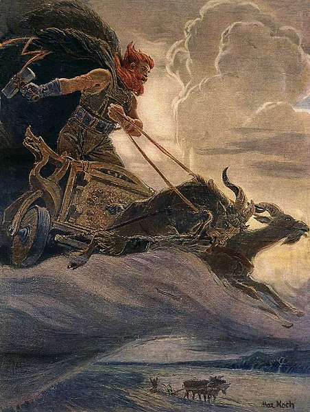 Thor on his chariot