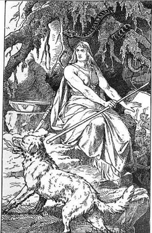 Hel with the wolf