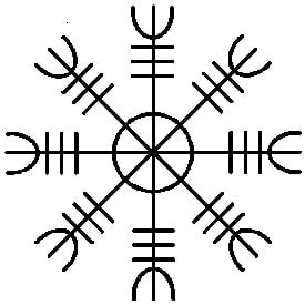 The modern Icelandic occult symbol that shares the name of the object in Norse mythology