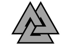 The so-called Valknut symbol is well known. But, the name has no root in ancient texts and is probably wrong, the correct being Hrungnir’s heart.