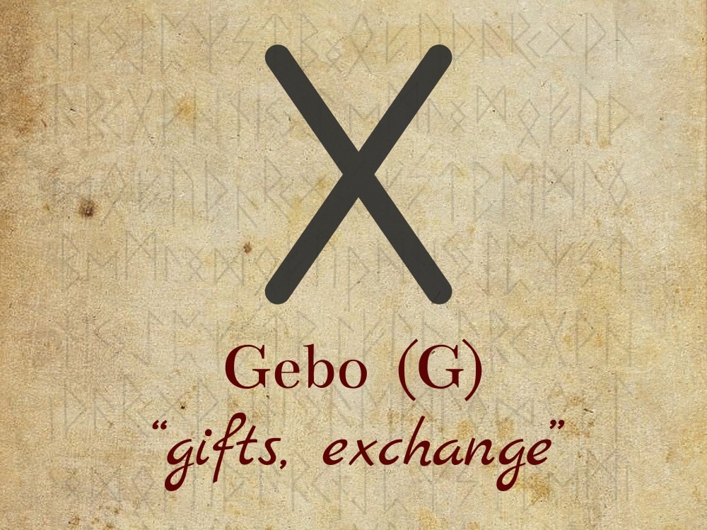 Gebo | The Gift or Exchange Rune From the Elder Futhark