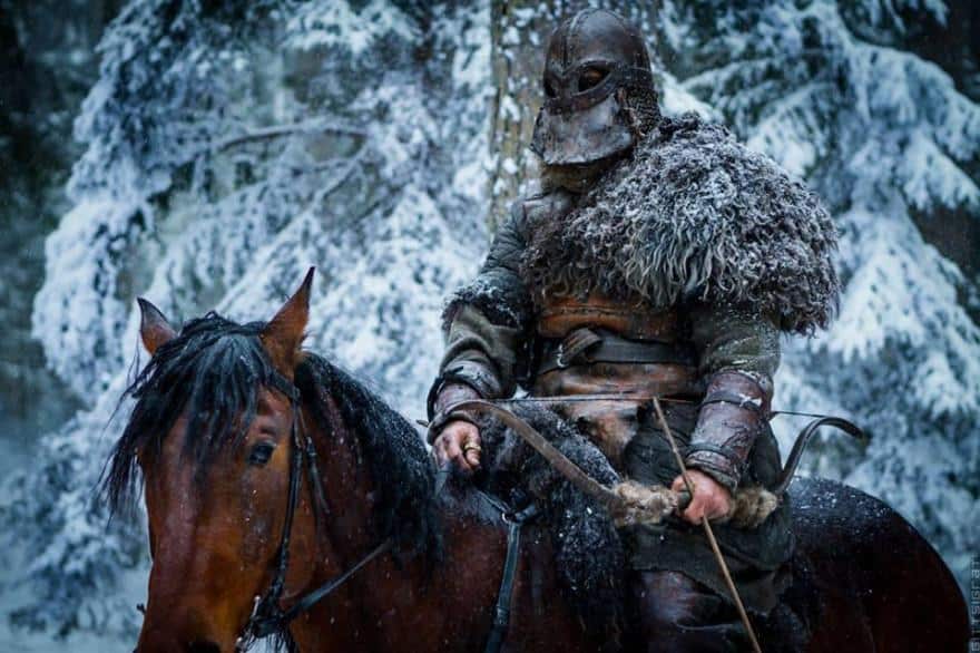 Viking warrior on his horse