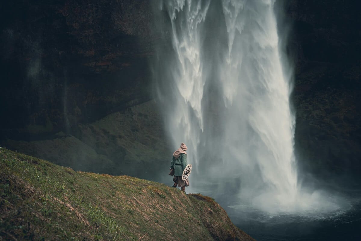 Vikingr man in Iceland